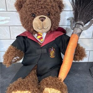Build-A-Bear Brown and Black Teddy Bear with Hogwarts Attire